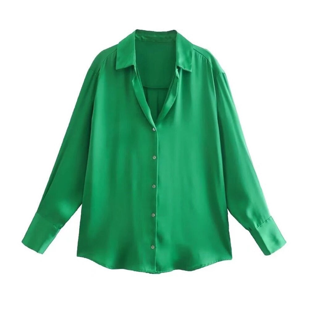 Button Up Sleeved Blouse