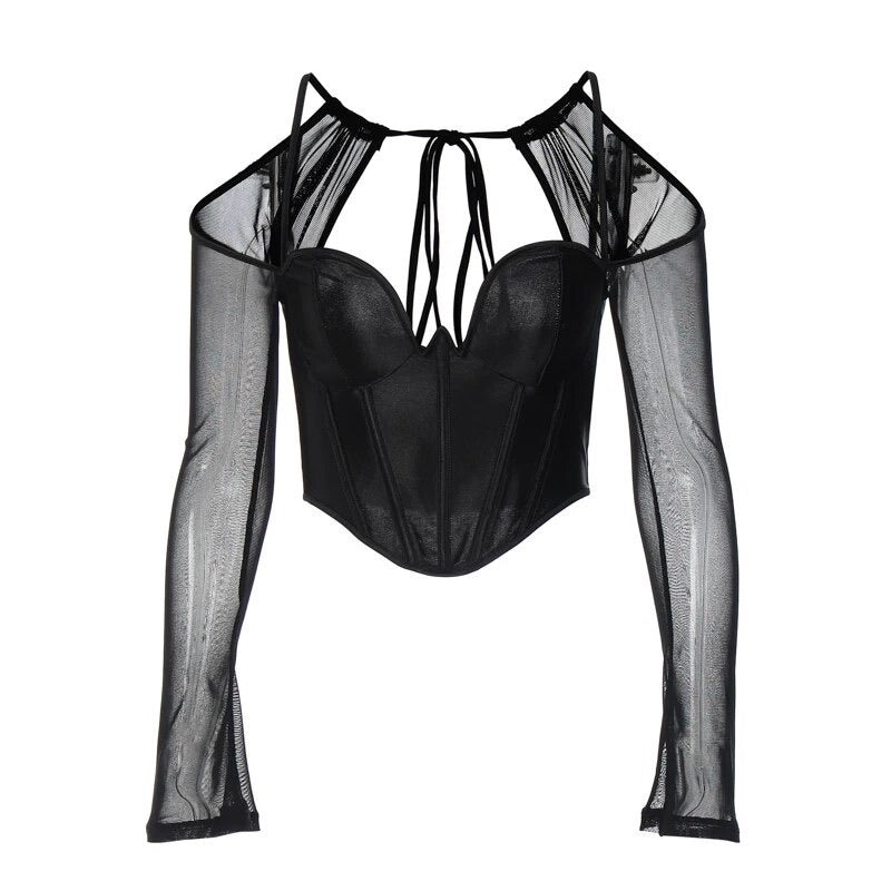 Mesh Corset Top