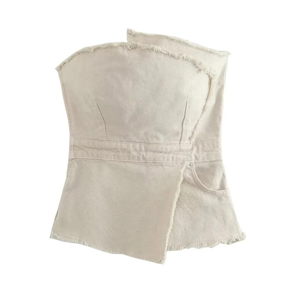 Neutral Denim Corset