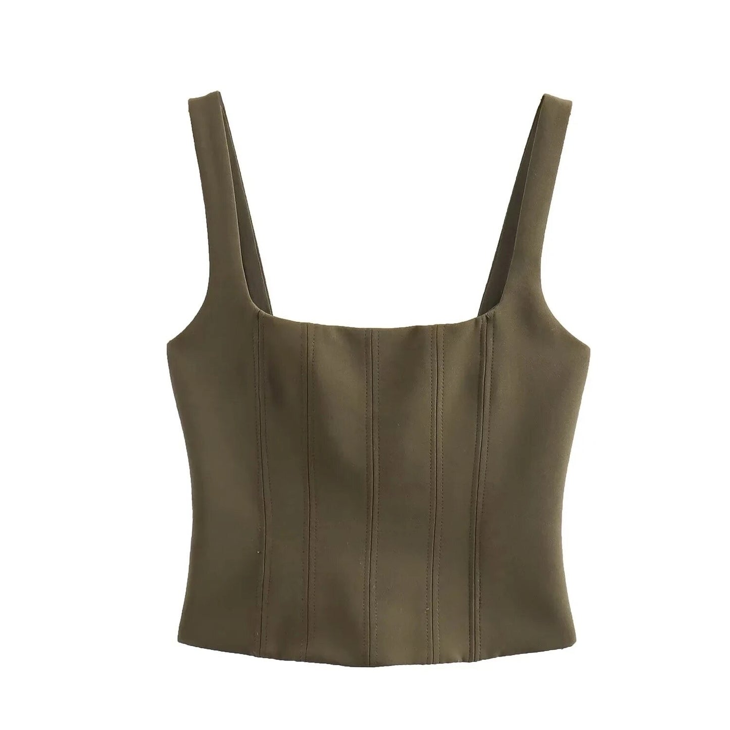 Suede Corset Top