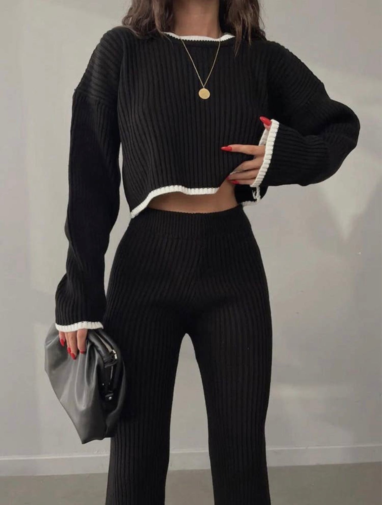 College Ribbed Set