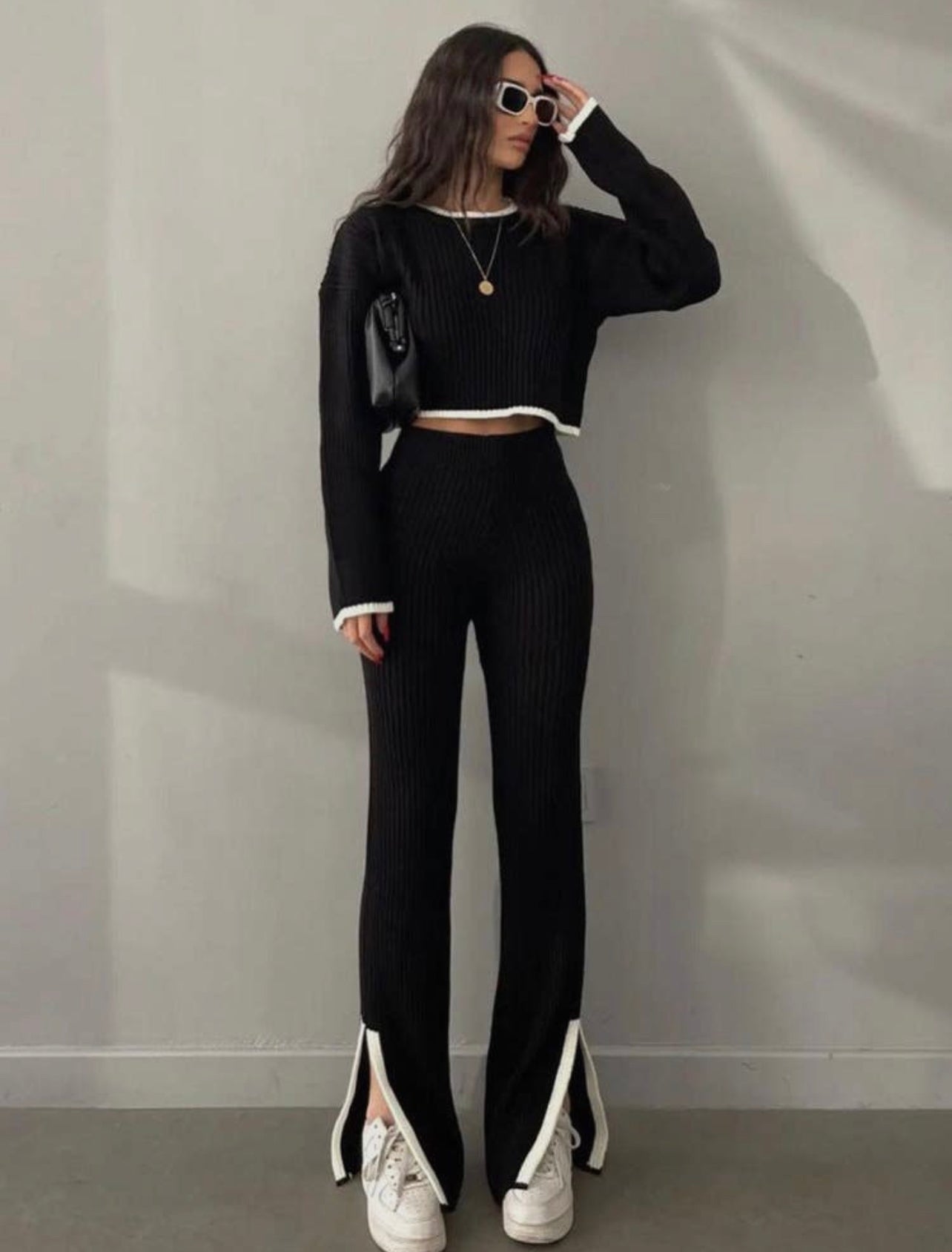 College Ribbed Set