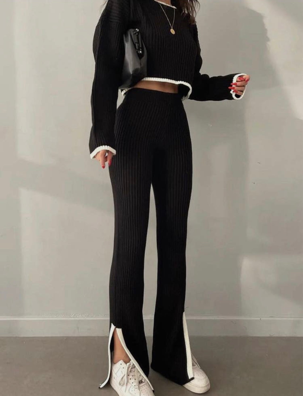 College Ribbed Set
