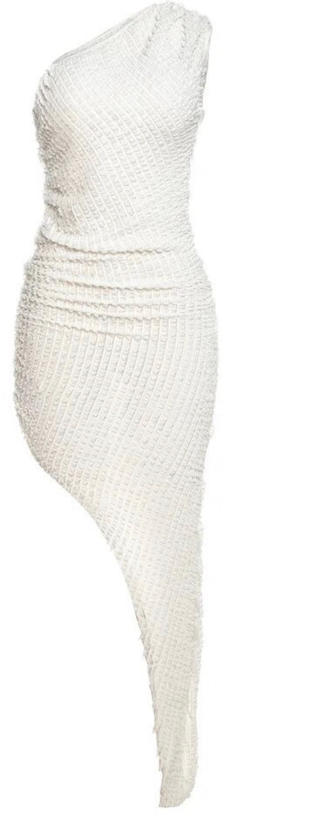 Textured Cold Shoulder Dress