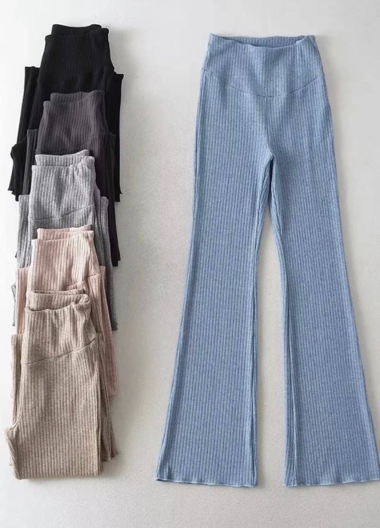 Ribbed Flare Leggings