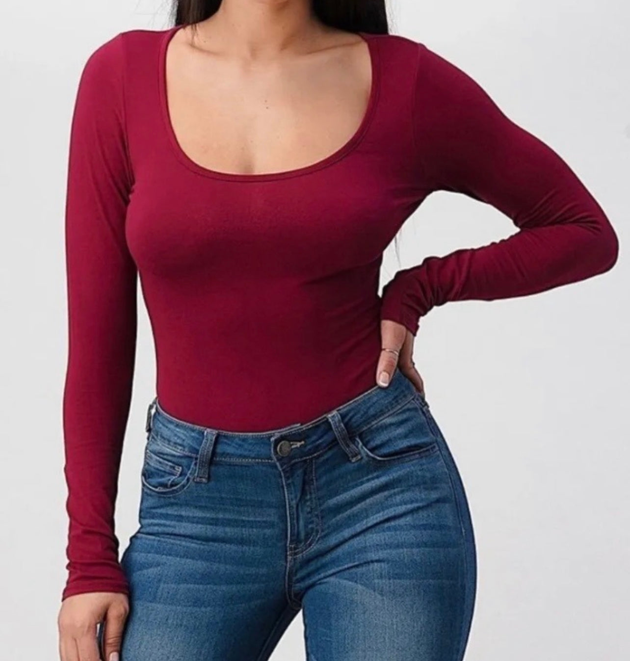 Solid Sleeve Bodysuit