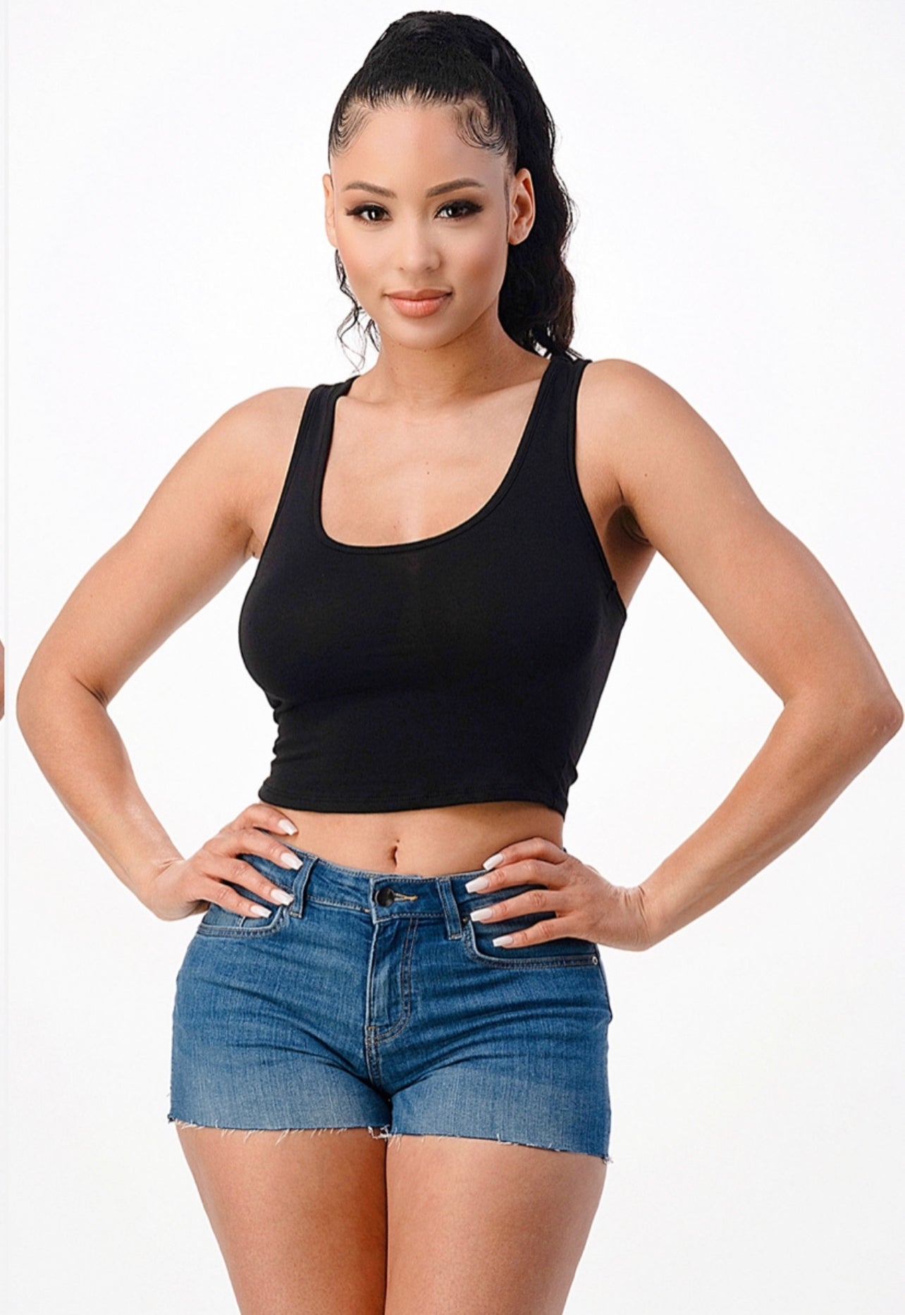 Racerback Crop Tank Top