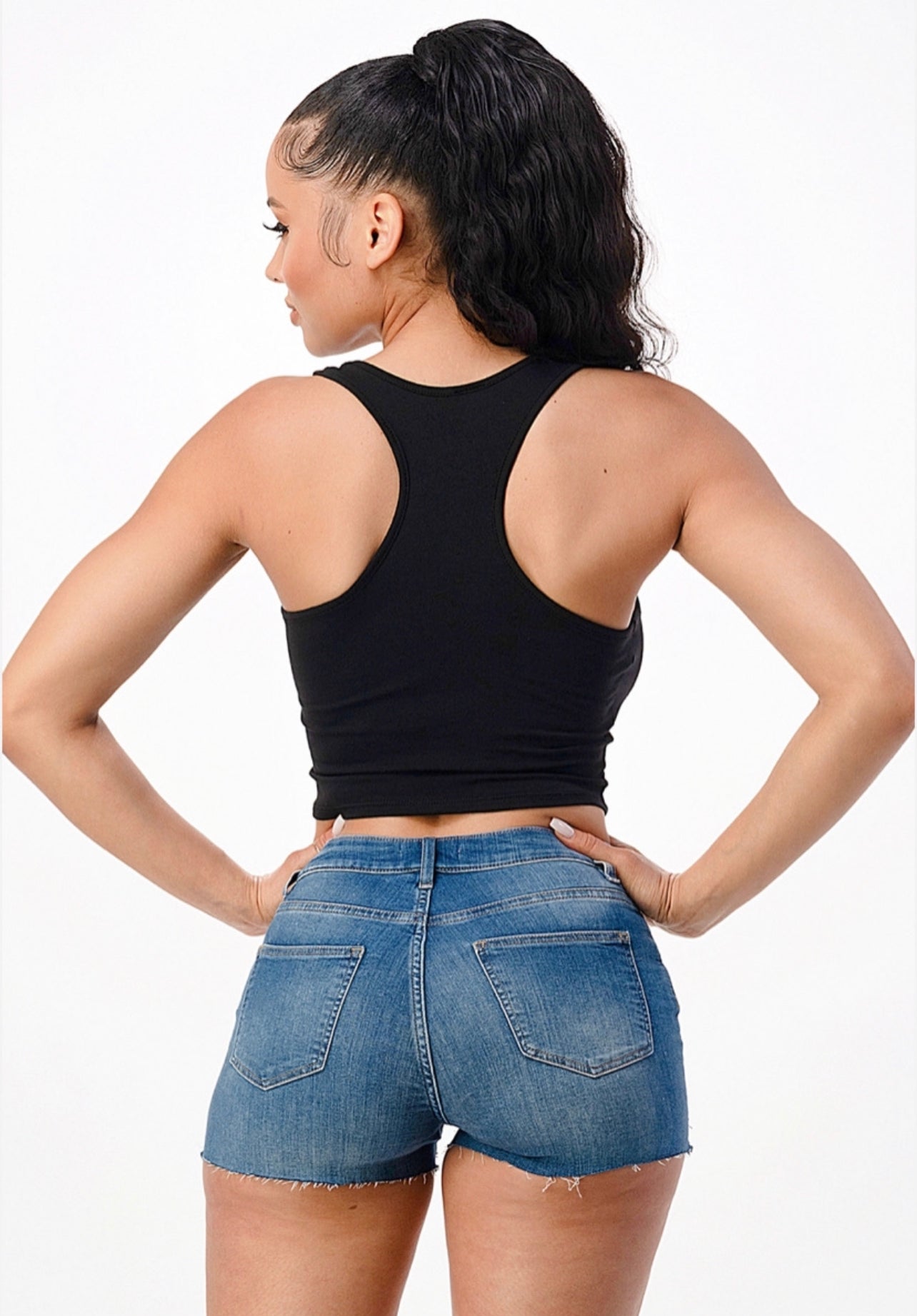 Racerback Crop Tank Top