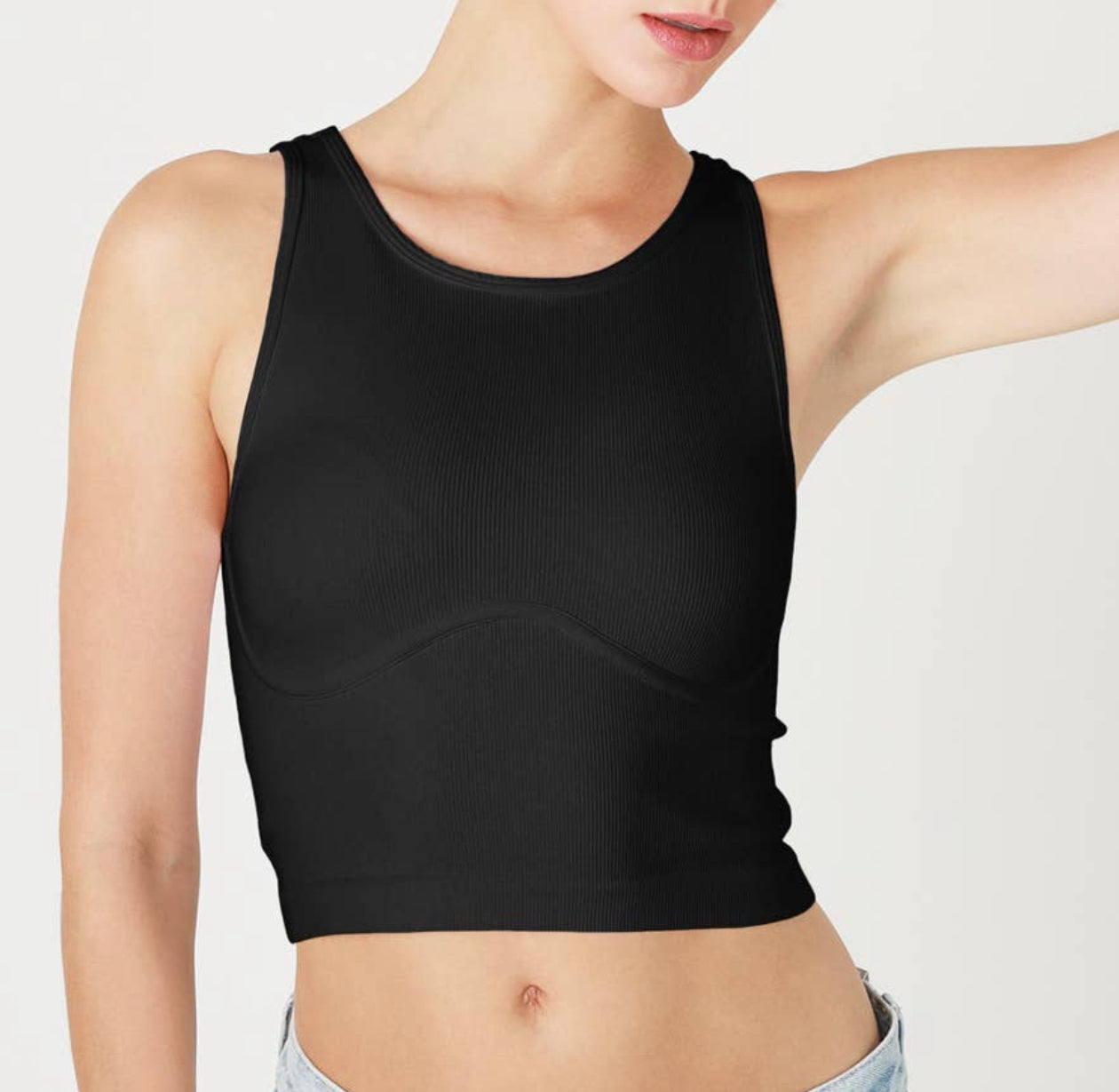 High Neck Corset Top