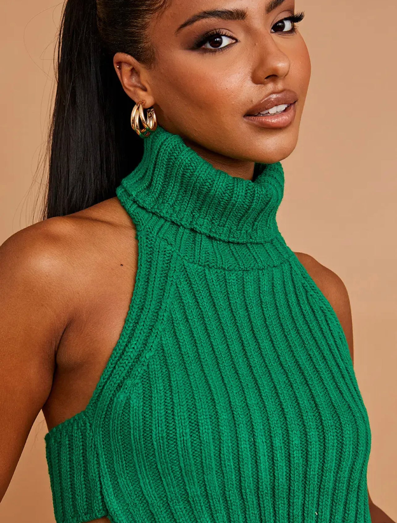 Green Halter Top